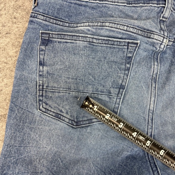 PacSun Stacked Skinny Distressed Blue Jeans Mens Size 32x30 - Picture 10 of 12